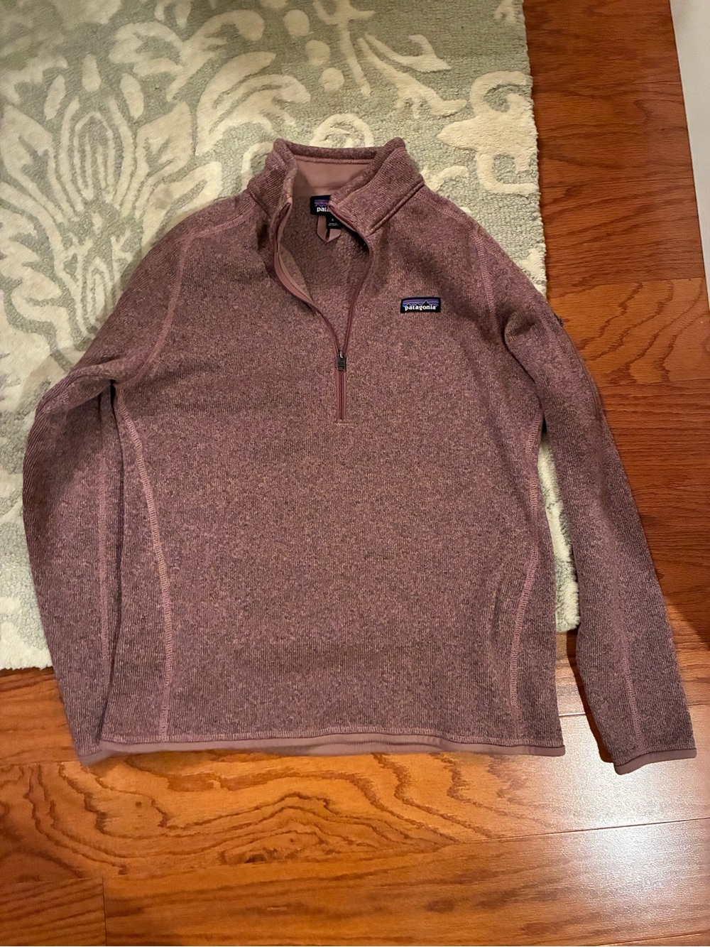 Patagonia Mauve Heather 1/4 Zip Women's Sweater
